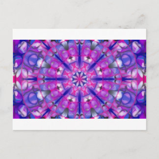 Postal roseandbluemandala