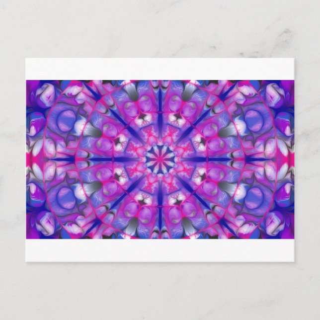 Postal roseandbluemandala (Anverso)