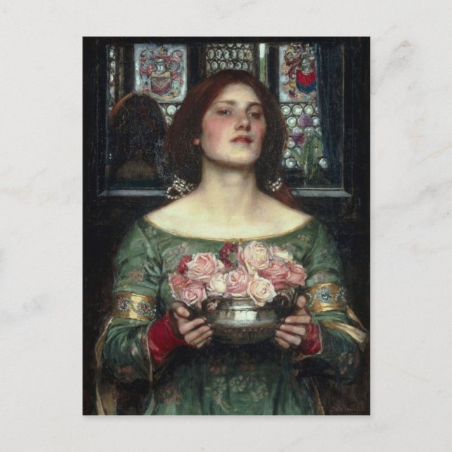 Postal Rosebuds de John William Waterhouse (Anverso)