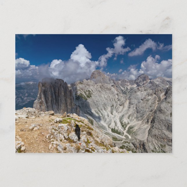 Postal Rosengarten - Grupo Catinaccio (Anverso)