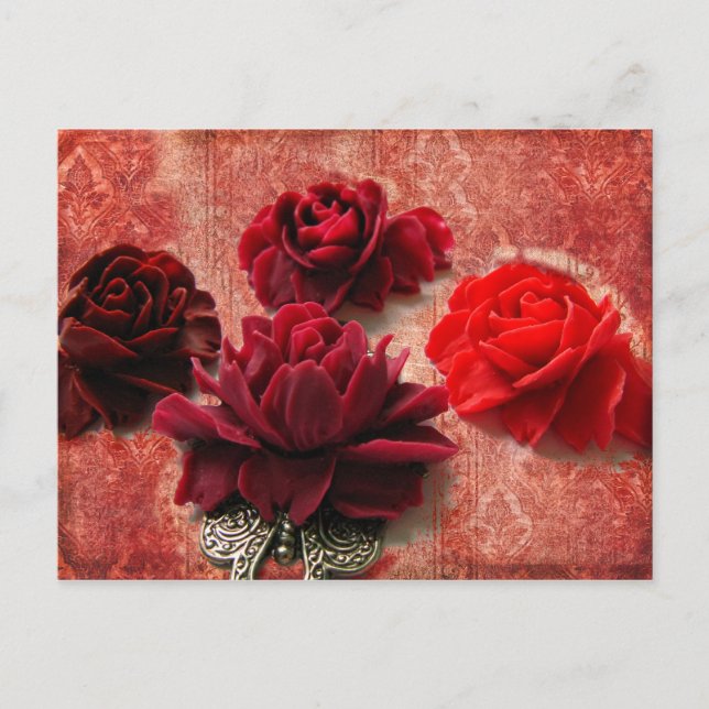 Postal Roses rojos (Anverso)