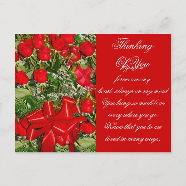 Postal Roses rojos, Rosas para siempre_ (Anverso)