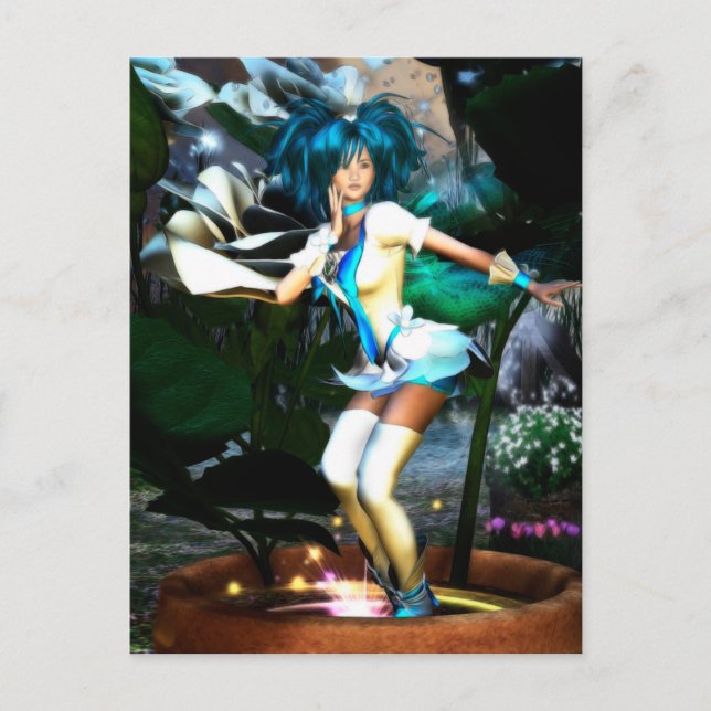 Postal Rosie Elvin Fantasy Anime (Anverso)