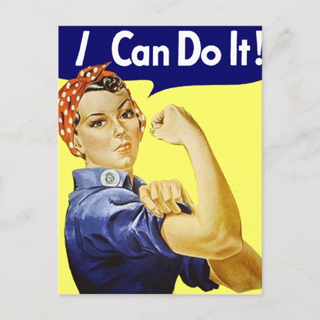 Postal Rosie Riveter - Puedo hacerlo Poster Glenn Beck (Anverso)