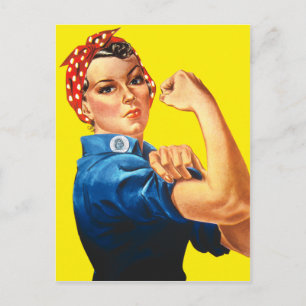 Postal Rosie the Riveter, ¡podemos hacerlo!