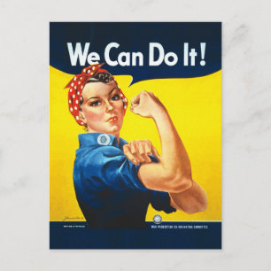 Postal Rosie the Riveter - "¡Podemos hacerlo!"