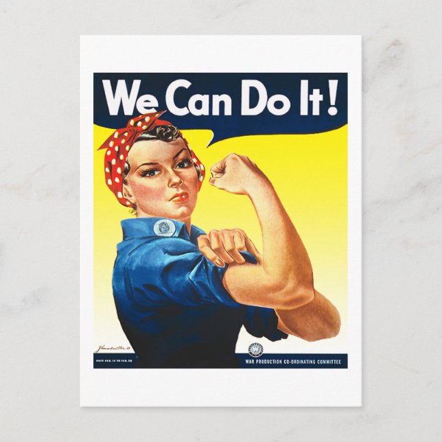 Postal Rosie the Riveter Postcard (Anverso)