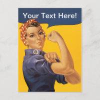 Rosie the Riveter We Can Do It! Su texto aquí
