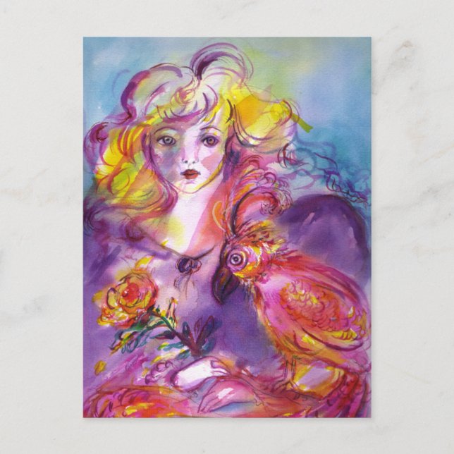 Postal ROSINA / Pelota Veneciana de Mascaradas (Anverso)