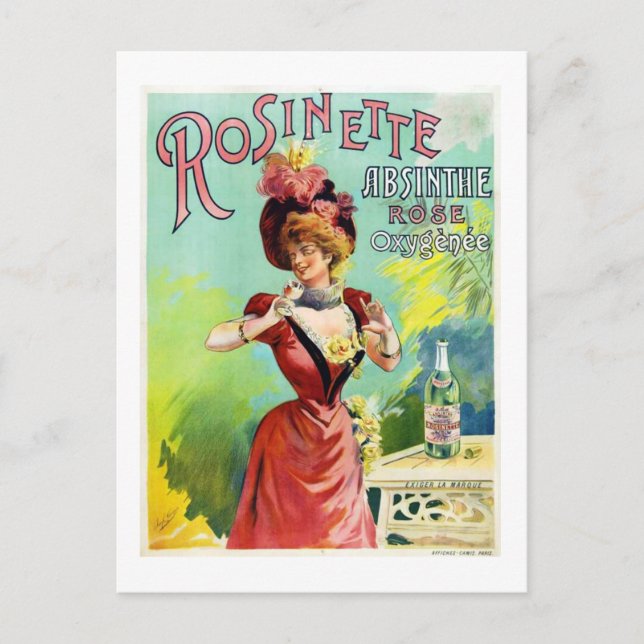 Postal Rosinette Absinthe (Anverso)