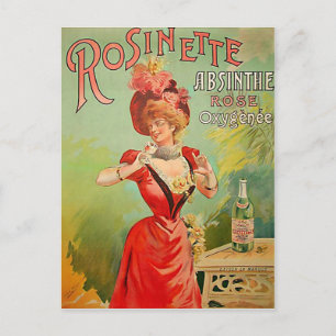 Postal Rosinette Absinthe 1823