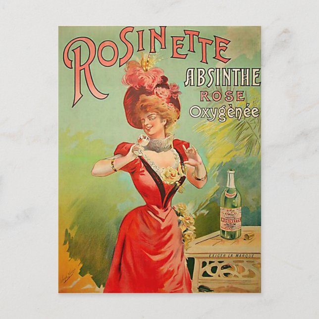 Postal Rosinette Absinthe 1823 (Anverso)