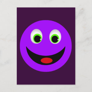 POSTAL ROSTRO FELIZ DE PURPLE