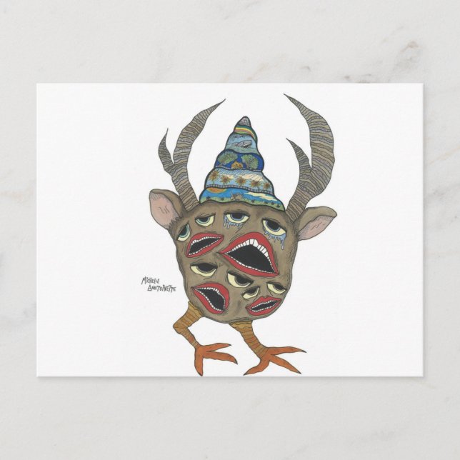 Postal rostros (Anverso)