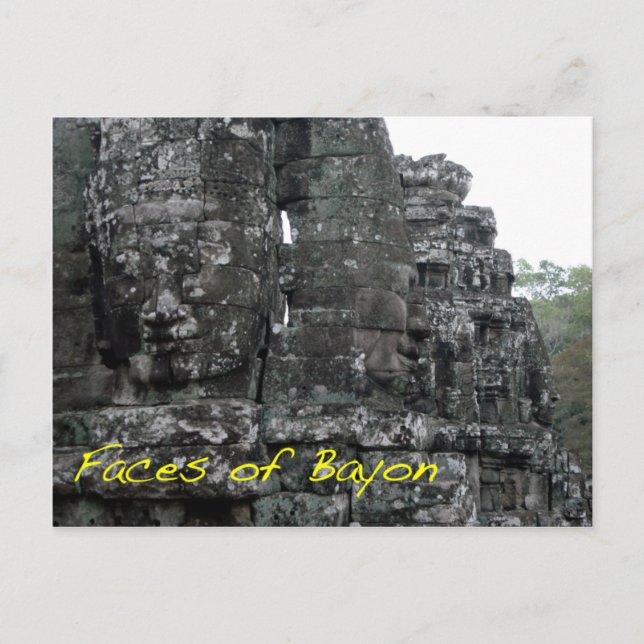 Postal Rostros de Bayón (Anverso)