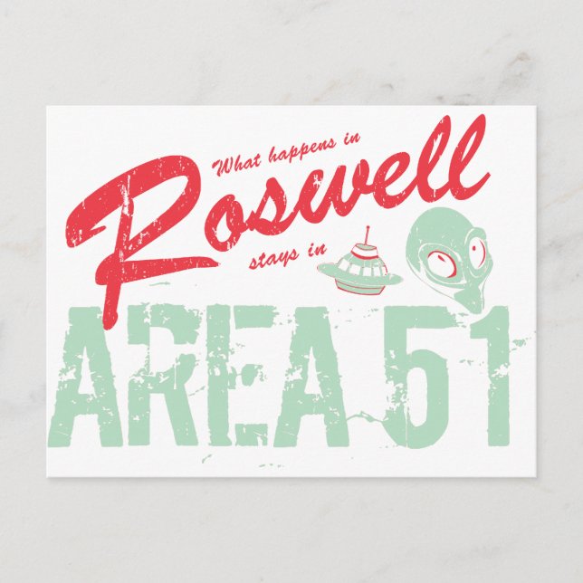 Postal Roswell (Anverso)