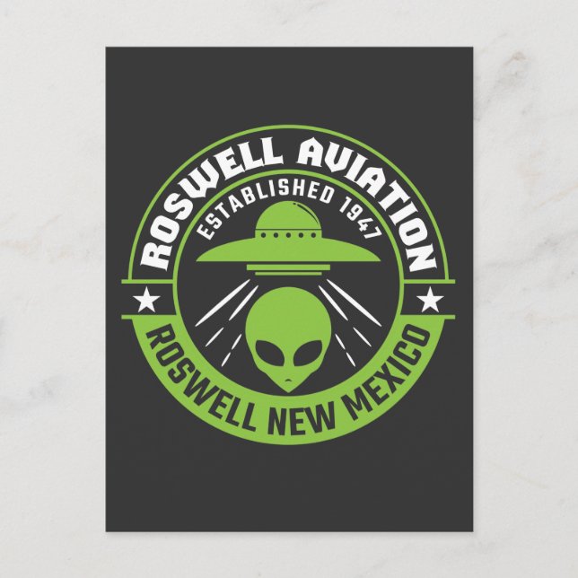 Postal Roswell Aviation Fundada en 1947 (Anverso)