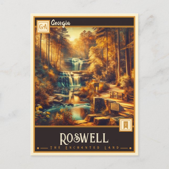 Postal Roswell, Georgia | Vintage (Anverso)