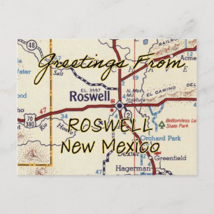 Postal Roswell New Mexico Vintage