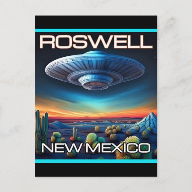 Postal Roswell Nuevo México (Anverso)