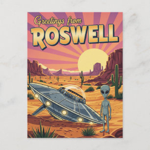 Postal Roswell Nuevo México Alien
