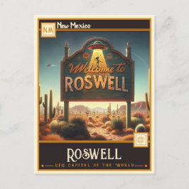 Postal Roswell, Nuevo México | Vintage