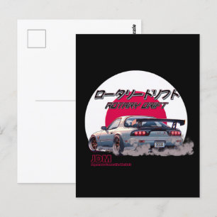 Postal Rotary Drift RX-7 - Leyenda Callejera Japonesa
