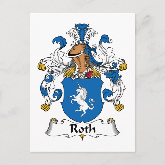 Postal Roth Family Crest (Anverso)