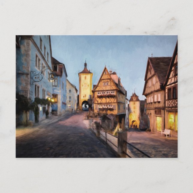 Postal Rothenburg ob der Tauber (Anverso)