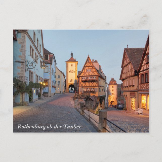 Postal Rothenburg ob der Tauber (Anverso)