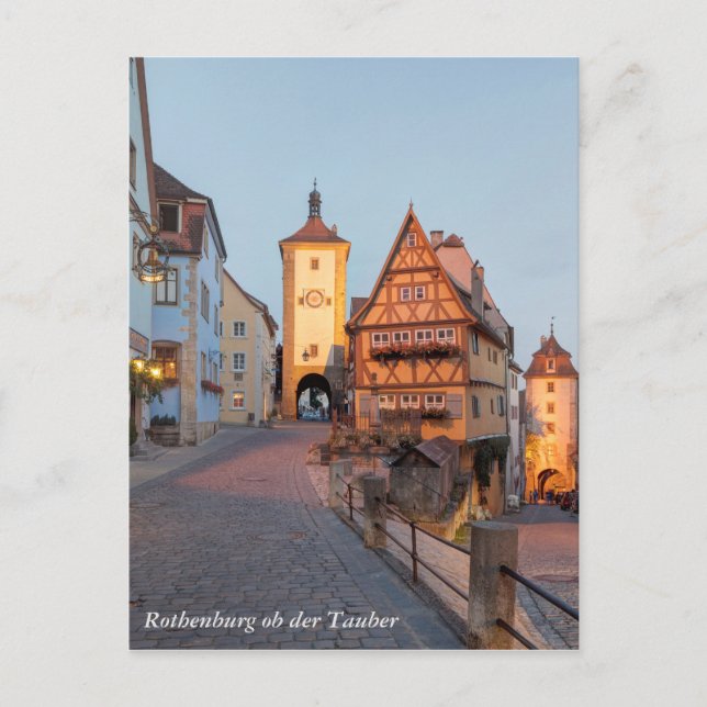Postal Rothenburg ob der Tauber (Anverso)