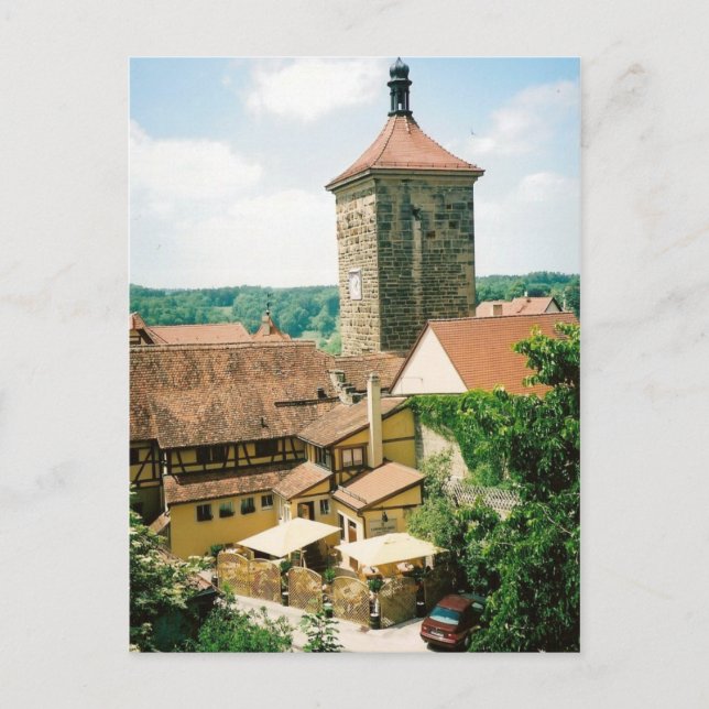 Postal Rothenburg ob der Tauber, Alemania (Anverso)