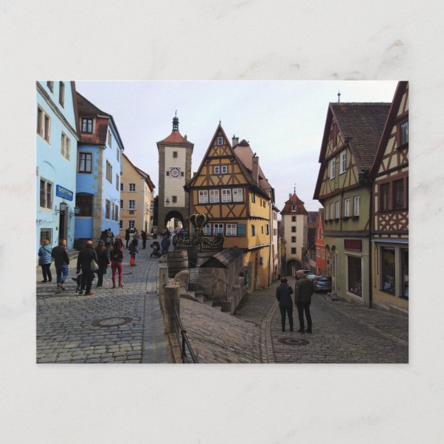 Postal Rothenburg ob der Tauber, Alemania (Anverso)