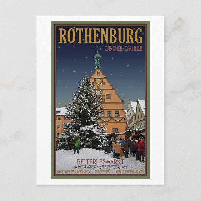 Postal Rothenburg Reiterlesmarkt (Anverso)