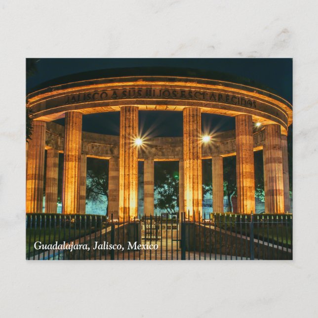 Postal Rotonda de los Jaliscienses Ilustres (Anverso)