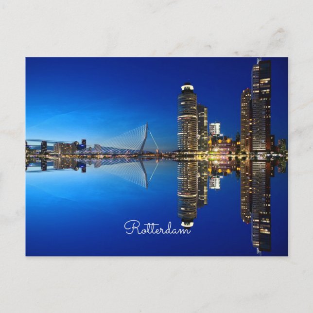 Postal Rotterdam, fotografía paisajística (Anverso)
