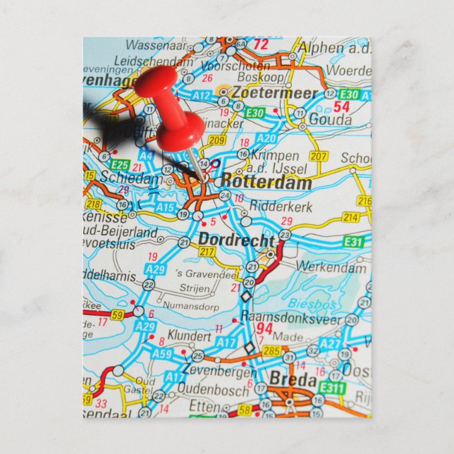 Postal Rotterdam, Países Bajos (Anverso)