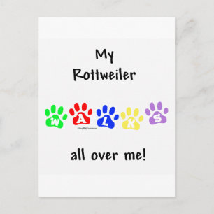 Postal Rottweiler Camina Por Todo Mí