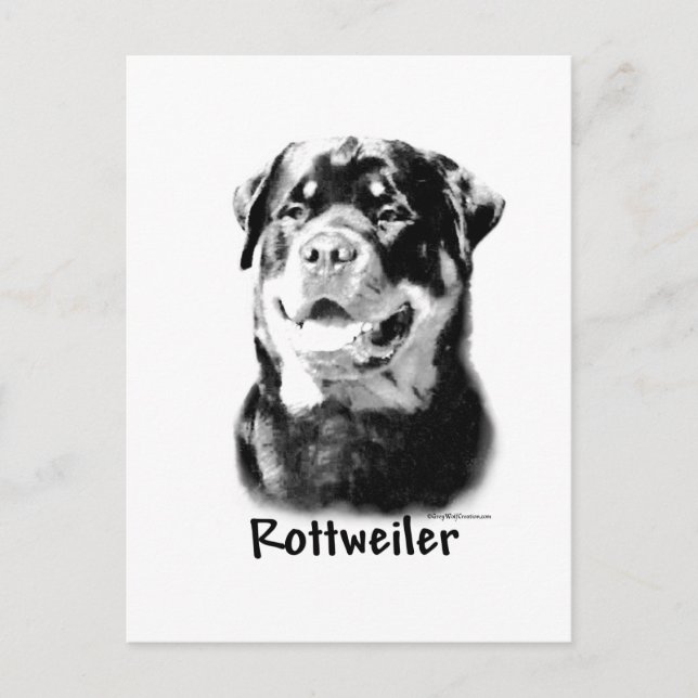 Postal Rottweiler Charcoal (Anverso)