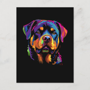 Postal Rottweiler Colorido