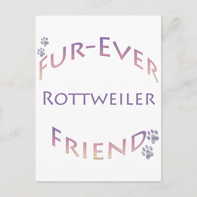 Postal Rottweiler Furever Friend (Anverso)