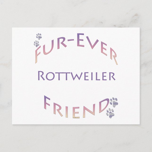 Postal Rottweiler Furever Friend (Anverso)