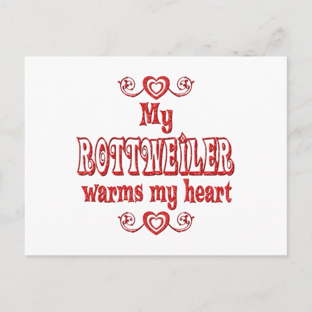 Postal ROTTWEILER Love (Anverso)
