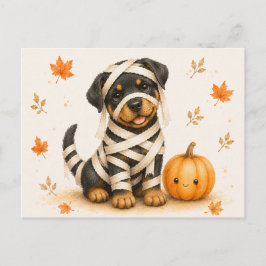 Postal Rottweiler Momia Halloween