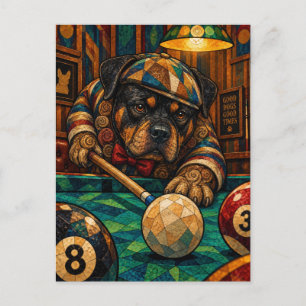 Postal Rottweiler, mosaico geométrico