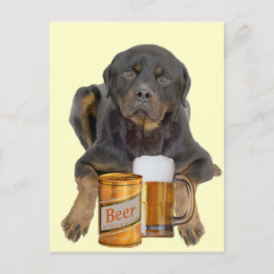 Postal Rottweiler No Toques Mi Cerveza