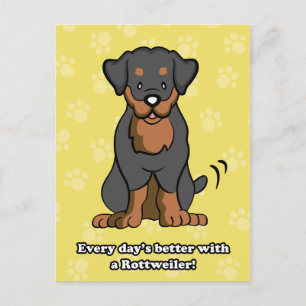 Postal Rottweiler personalizado