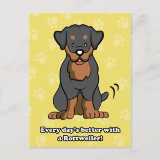 Postal Rottweiler personalizado