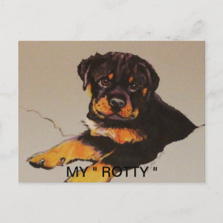 POSTAL ROTTWEILER POSTCAR