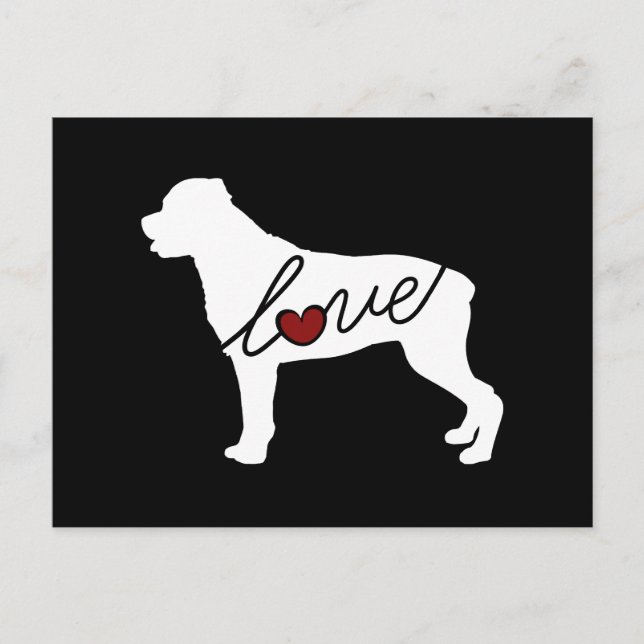 Postal Rottweiler (Rottie) Love (Anverso)